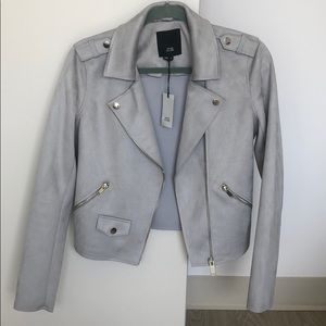 Light grey suede jacket